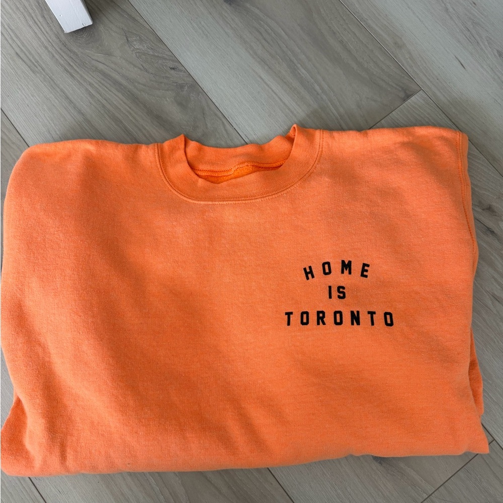 Orange Crew Neck Sweater
